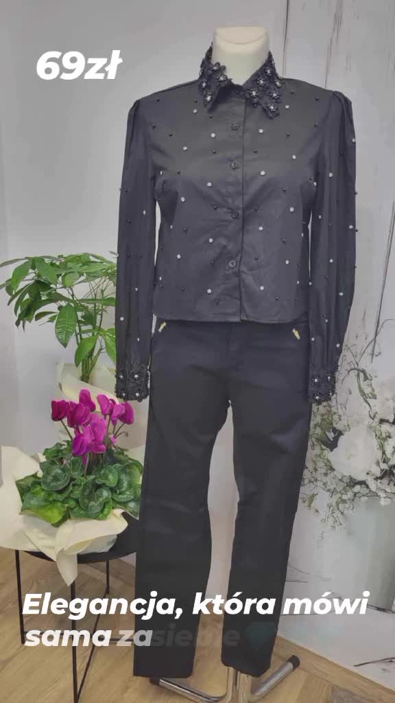 Koszula damska cyrkonie