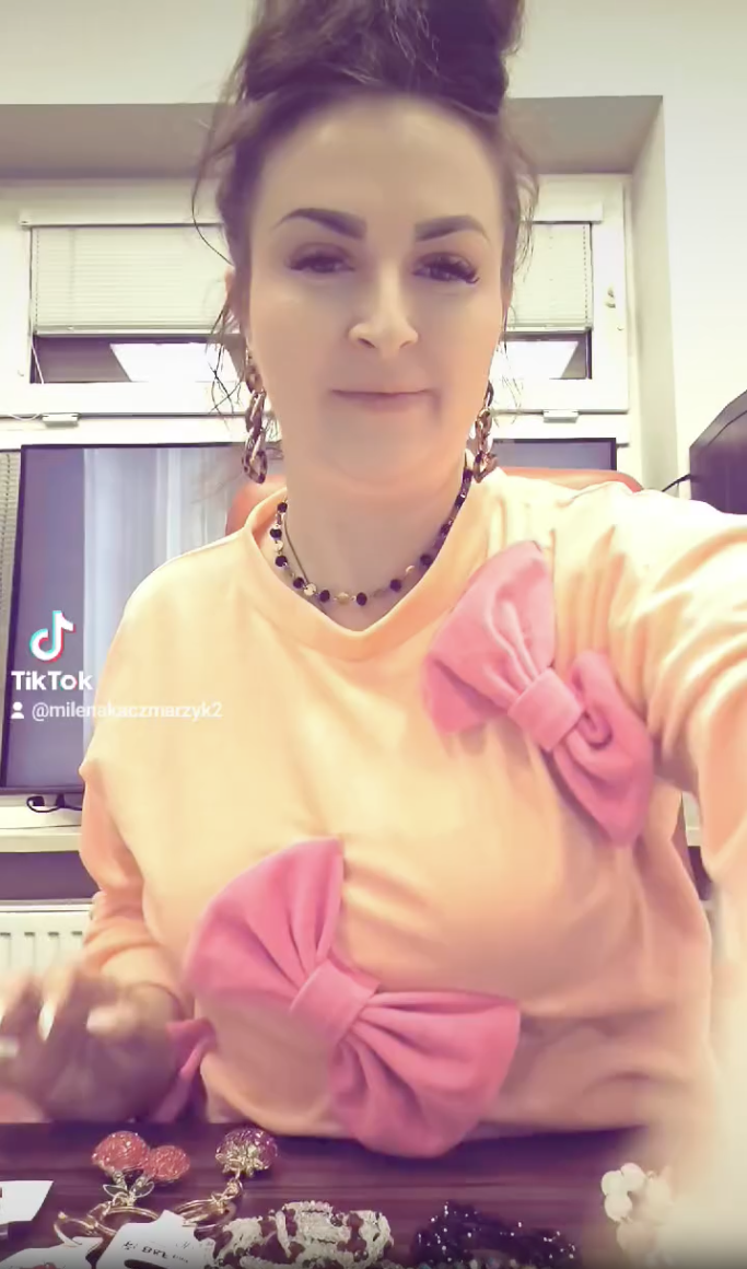 BRANZO KRYSZTAŁKOWA AMARANTOWY RÓŻ